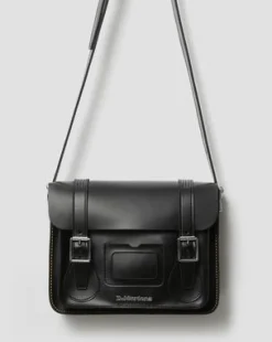 Bolso bandolera de piel Kiev y Smooth de 30 cm in Negro