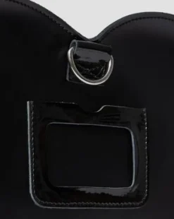 Bolso Corazón de piel in Negro