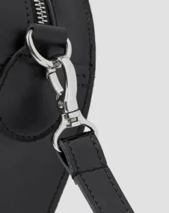 Bolso Corazón de piel in Negro