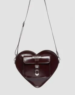 Bolso Corazón vegano in Rojo Cereza