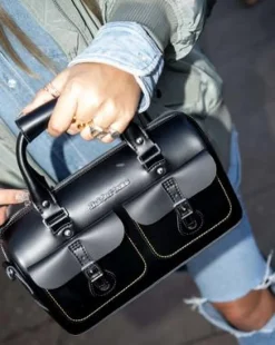 Bolso de piel Kiev con asa&nbsp;&nbsp; in Negro