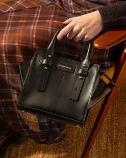 Bolso de piel pequeño in Negro