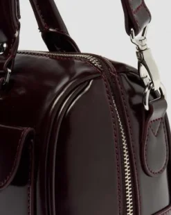 Bolso de piel Rub Off con asa superior Vegano in Rojo Cereza