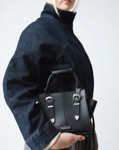 Bolso Kiev pequeño de piel in Negro