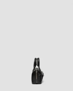 Bolso Mini De Piel Con Asa Superior in Negro