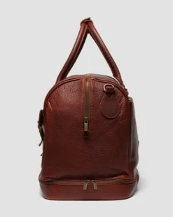 Bolso Weekender de piel blanda in Anacardo