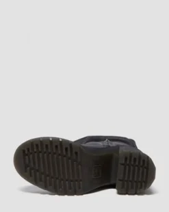 Botas altas con tacón Kasey de piel Virginia in Negro