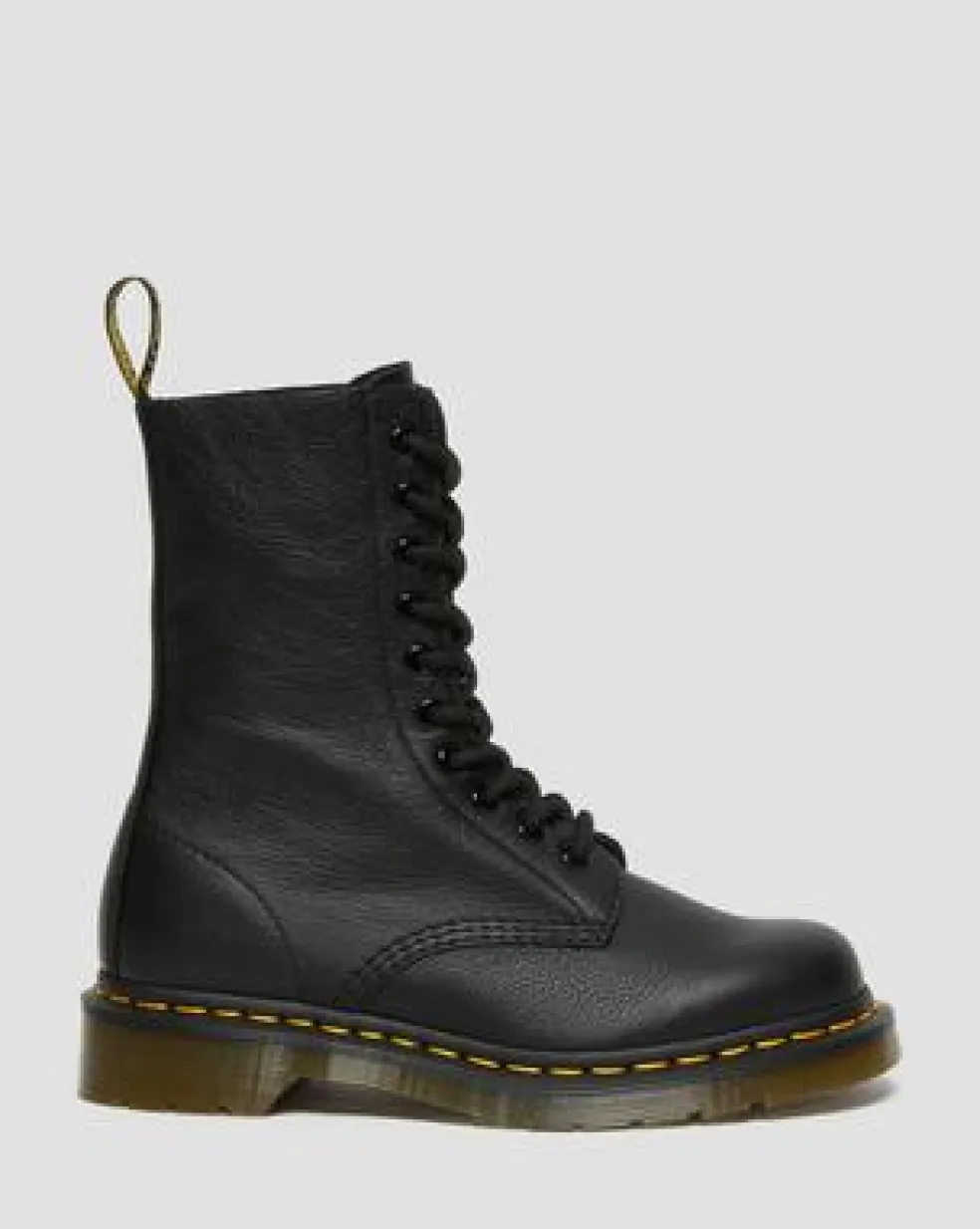 Botas altas 1490 de piel Virginia in Negro