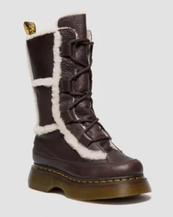 Botas Buzz de piel Grizzly con forro sintético in Marrón Oscuro