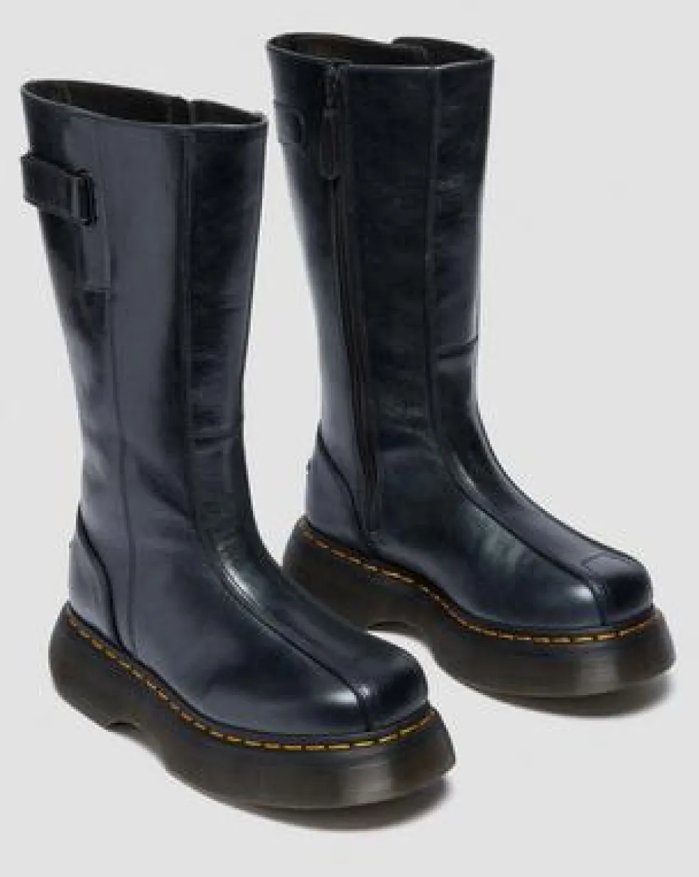 BOTAS BUZZ HI DE PIEL ECLIPSE in Negro