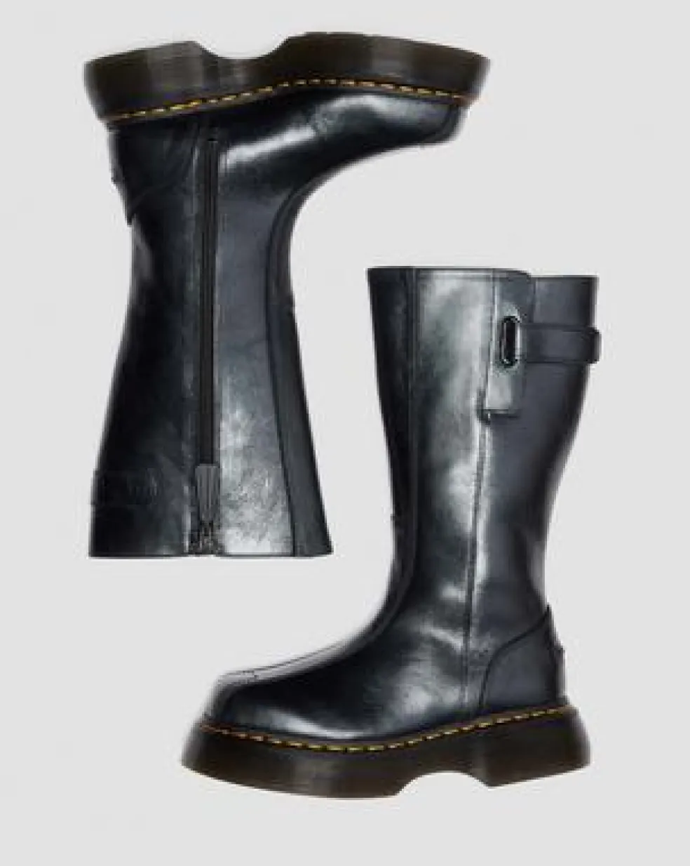 BOTAS BUZZ HI DE PIEL ECLIPSE in Negro