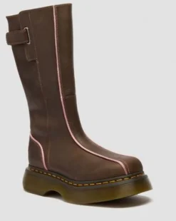 Botas Buzz Hi de piel Wyoming in Marrón Oscuro