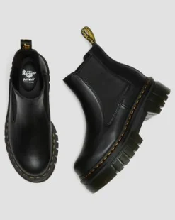 Botas Chelsea con plataforma Audrick de piel Nappa Lux in Negro
