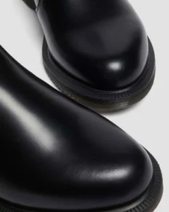Botas Chelsea Flora de piel Smooth in Negro