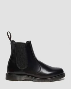Botas Chelsea Flora de piel Smooth in Negro