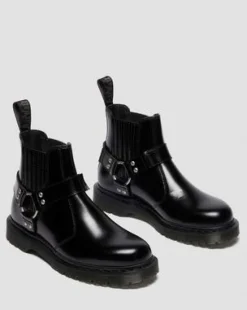 BOTAS CHELSEA 2976 HARNESS DE PIEL ANALINE in Negro