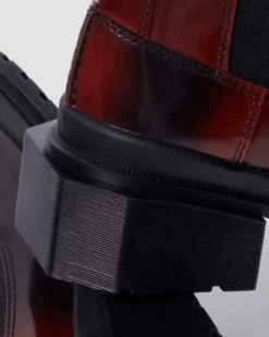 Botas Chelsea Maybole de piel con puntera cuadrada in Negro