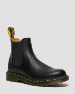 Botas Chelsea 2976 Yellow Stitch de piel Smooth in Negro