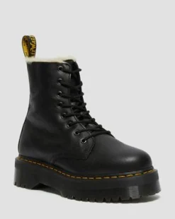 Botas con plataforma Jadon de piel con forro sintético in Negro