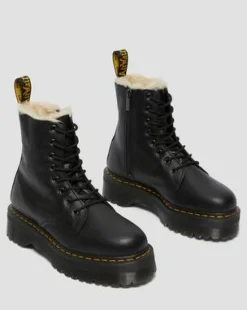 Botas con plataforma Jadon de piel con forro sintético in Negro