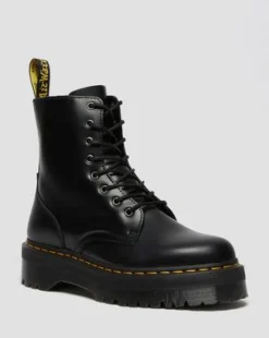 Botas con plataforma Jadon de piel Smooth in Negro