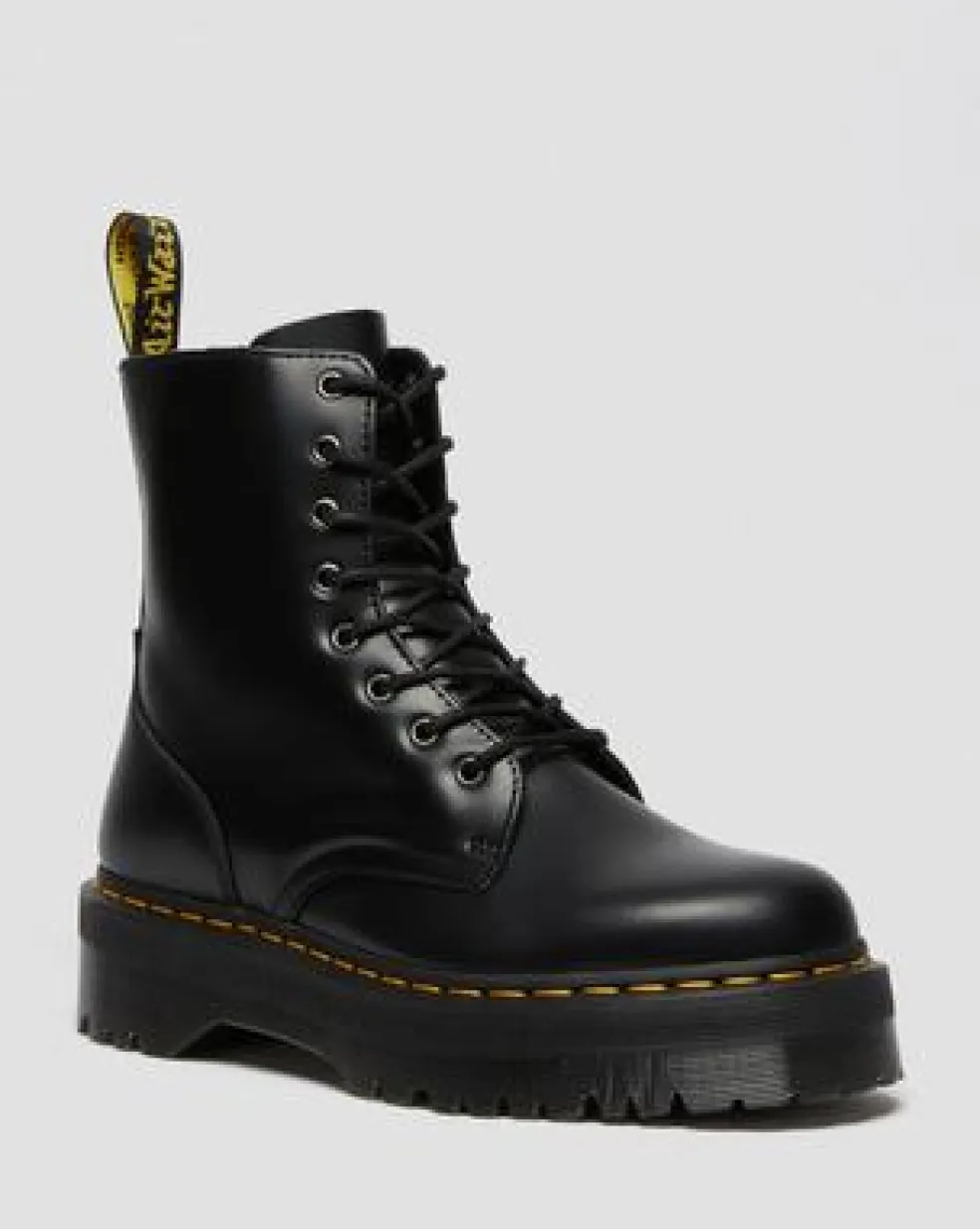 Botas con plataforma Jadon de piel Smooth in Negro