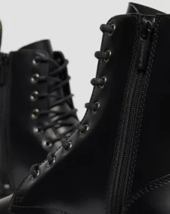 Botas con plataforma Jadon de piel Smooth in Negro