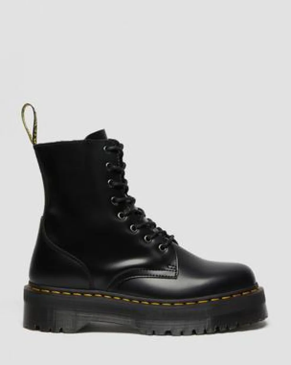 Botas con plataforma Jadon de piel Smooth in Negro