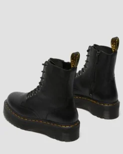 Botas con plataforma Jadon III de piel Pisa in Negro