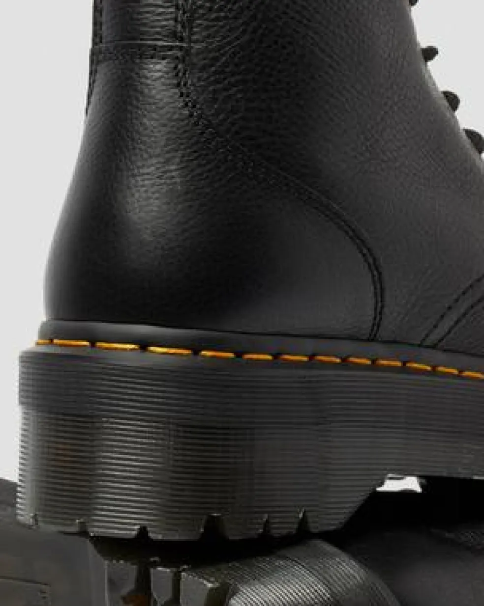 Botas con plataforma Jadon III de piel Pisa in Negro