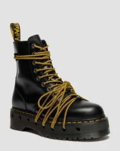 Botas con plataforma Jadon XL de piel in Negro