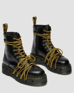 Botas con plataforma Jadon XL de piel in Negro