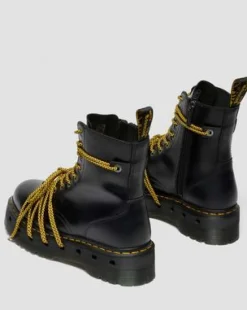Botas con plataforma Jadon XL de piel in Negro