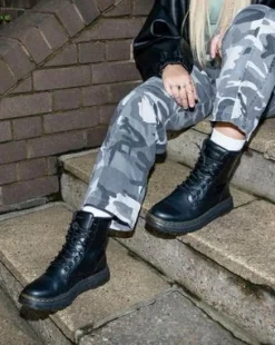 Botas Crewson de piel in Black