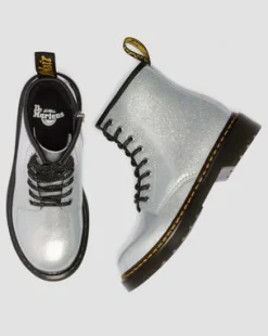 BOTAS 1460 DE CHAROL CON PURPURINA PARA JUNIOR in Plateado