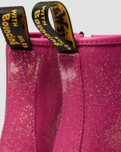 BOTAS 1460 DE CHAROL CON PURPURINA PARA JUNIOR in Rosa, Plateado & Dorado