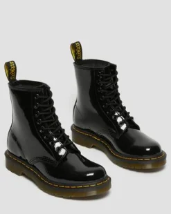 Botas 1460 de charol in Negro