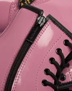 Botas 1460 de charol Patent Lamper para junior in Rosa Dm's