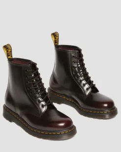 Botas 1460 de piel Arcadia in Rojo Cereza