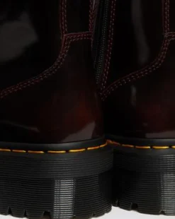 Botas de piel con plataforma Jadon Arcadia in Rojo Cereza