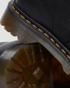 Botas 1460 de piel Grizzly con forro sintético in Negro
