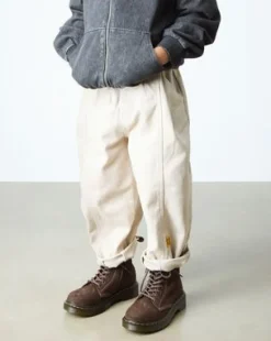 Botas 1460 de piel Tumbled Nubuck para junior in Marrón Oscuro