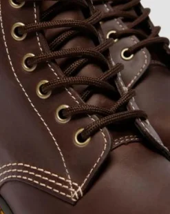 Botas 1460 de piel Wyoming in Marrón Oscuro