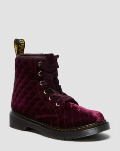 Botas 1460 de terciopelo para junior