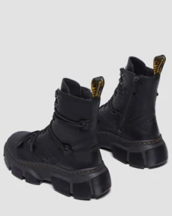 Botas Dmxl con 8 ojales de piel in Negro