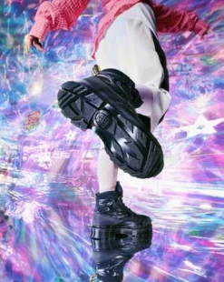 Botas EXOSHIELD XX01 de piel con puntera de acero in Negro