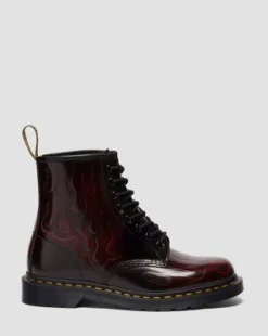 Botas 1460 Inferno de piel in Rojo Cereza