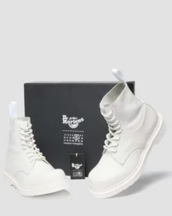 BOTAS 1460 / 1461 MM6 DE PIEL in Blanco