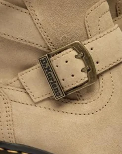 Botas moteras Anistone de ante con 2 tiras in Ambrato