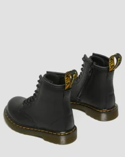 Botas 1460 para niños de piel Softy T in Negro